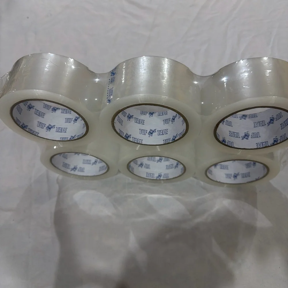 6 Rolls Clear  Packing Tape 2''x110 Yards Totaling  1980 Foot Long.‎